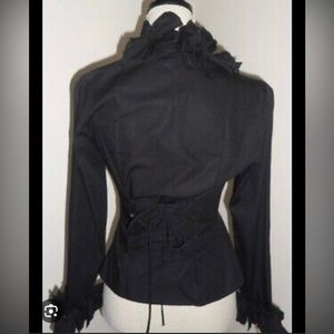 Anne Fontaine Kimmy Blouse- Ruffle front with corset back.
